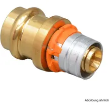 Uponor S-Press Kupplung auf Edelstahl/CU 32-28V