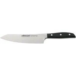 Arcos Serie Manhattan - Santoku Messer - Klinge aus Nitrum geschmiedetem Edelstahl 190 mm - HandGriff Polyoxymethilen (POM) Schwarz (Seiden klinge)