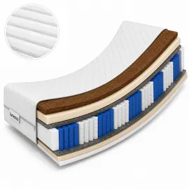 lunesso Taschenfederkernmatratze 120 x 200 cm H3/H4