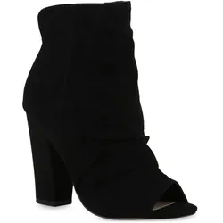 Damen Peeptoes in Schwarz