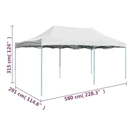 vidaXL Profi-Partyzelt 3 x 6 m Weiß