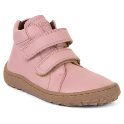 Barfußschuh FRODDO "BAREFOOT AUTUMN", Kinder, Gr. 29, rosa, Glattleder, Basic, Schuhe, Klettstiefel, Bequemschuh, Kinderstiefel mit rutschhemmender Laufsohle