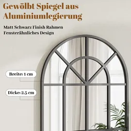 Koonmi Fensterscheibe 60 x 165 cm Schwarz