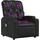 vidaXL Massagesessel mit verstellbarer Rückenlehne Kunstleder 86,5 x 93,5 x 86,5 cm Schwarz mit Fernbedienung