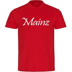 multifanshop Kinder T-Shirt - Mainz - Schriftzug - Druck weiß - Kind