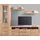 OTTO home Wohnwand OTTO HOME "ZARA", beige (kernbuche teilmassiv), Holzwerkstoff Kernbuchefarben (Korpus)/ Massivholz Kernbuche (Front), Kastenmöbel-Sets, Wohnwand, teilmassives Holz
