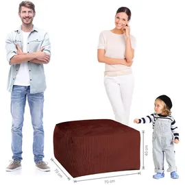 DreamRoots Sitzsack, Dunkelrot, Rot, Textil, 70x40x70 cm, Oeko-Tex® Standard 100, Wohnzimmer, Hocker, Sitzsäcke, XXL Sitzsäcke