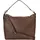 Mandarina Duck Mellow Leather Schultertasche Leder Braun