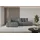 altdecor Ecksofa Cord mit Schlaffunktion 2-Sitzer Grau