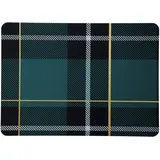 Asa Selection ASA Tartan Tischset, Kunststoff, Petrol, 46 x 33 cm