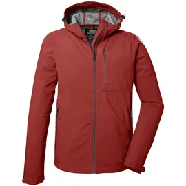 KILLTEC Herren Softshelljacke/Outdoorjacke mit Kapuze KOS 259 MN SFTSHLL JCKT, ziegelrot, M
