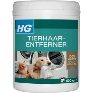 HG Tierhaar-Entferner, entfernt Hunde- & Katzenhaare aus Kleidung und Textilien, Anti-Tierhaar-Waschmittelzusatz für die Waschmaschine, tierfreundlich & waschmaschinenfest - 500g