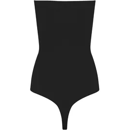 Magic Bodyfashion Shaping-Body MAGIC BODYFASHION "Bandeau Thong Body", Damen, Gr. L, N-Gr, schwarz, Obermaterial: 92% Polyamid, 8% Elasthan, unifarben, eng, ohne Ausschnitt, Bodys, Silikonrand an der Oberseite verhindert das Ausrollen