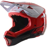 Alpinestars Missile Pro Downhill Helmet Rot,Weiß L