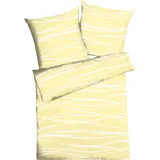 KAEPPEL Motion Mako-Satin gelb 155 x 220 cm + 80 x 80 cm