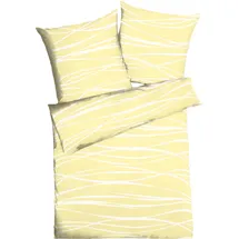 KAEPPEL Motion Mako-Satin gelb 155 x 220 cm + 80 x 80 cm