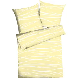 KAEPPEL Motion Mako-Satin gelb 155 x 220 cm + 80 x 80 cm