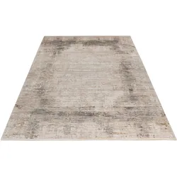 Teppich OBSESSION "My Noblesse 810", grau (taupe), B:200cm H:7mm L:290cm, Polyester, Teppiche, modernes Design, Wohnzimmer