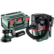 Metabo SXA 18 LTX 125 BL incl. case + Akku-Sauger AS 18 L PC