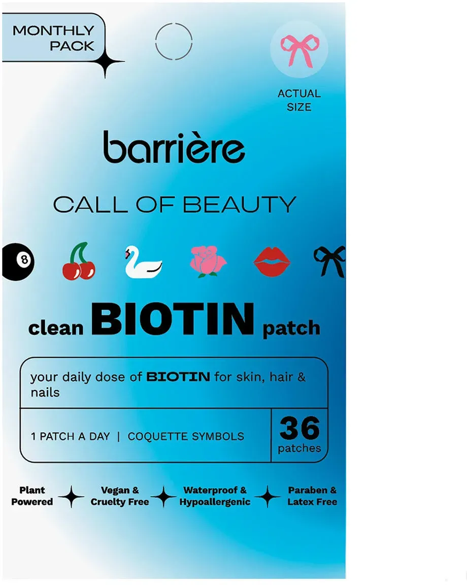 barrière CALL OF BEAUTY Biotin Patch Coquette Symbols 36 Stück