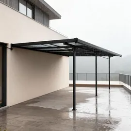 Juskys Terrassendach Borneo 500 x 300 cm dunkelgrau