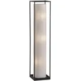 Fischer & Honsel Thor Stehleuchte 3-fach E14 Stoffschirm weiß Leinen sandschwarz 40456