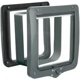 Trixie Katzenklappe 4-Wege XXL 24 x 28 cm Grau