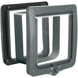 Trixie Katzenklappe 4-Wege XXL 24 x 28 cm Grau