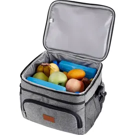 Grafner Kühltasche 15L, 2 Fächer Schultergurt Tragegriff, stabiles 900D Oxford, PEVA-Material: Wasserdicht abwaschbar beste Isolierung, Picknick ...