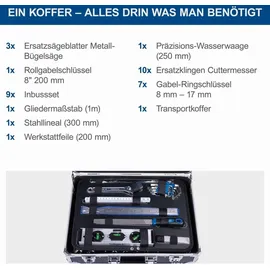 SCHEPPACH TB200 Werkzeugkoffer 141-tlg. grau
