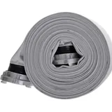 vidaXL Flachschlauch 20 m 3 Zoll schwarz