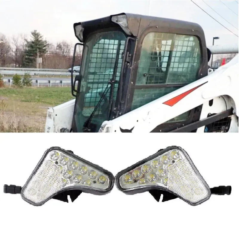 Set LED-Arbeitsscheinwerfer (LED-Halogen), OSRAM-LEDs, 188 mm / 174 mm / 150 mm, 90 W — Geeignet für Minibagger Bobcat