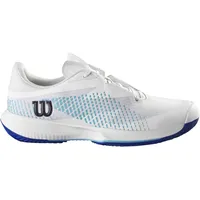 Wilson Kaos Swift 1.5 Clay Sneaker, White/Blue Atoll/Lapis Blue, 42 2/3