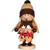 Christian Ulbricht Räuchermann Wichtel Striezel Mädchen 29 cm beige