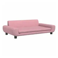 vidaXL Kindersofa Rosa 100x54x33 cm Samt