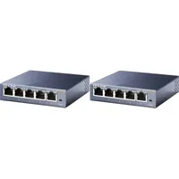 TP-LINK TL-SG105 Desktop Gigabit Switch, 5x RJ-45, 2er-Pack