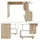 ML-Design Eckschreibtisch Drehbar L-Form Computertisch Sonoma Eiche 150x88x75 cm