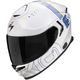 Scorpion EXO-GT SP Air Techlane Integralhelm - weiss-blau-neongelb - XS (53/54)