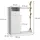 Vicco Liria Garderobenschrank 100 x 145 x 0 cm Weiß/Bambus
