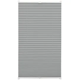 GARDINIA EASYFIX Plissee mit 2 Bedienschienen, Schiefer, 80 x 130 cm