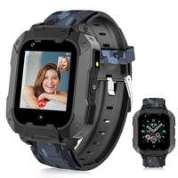 LiveGo 4G Kinder-Smartwatch mit GPS-Tracker und Anrufen, HD-Touchscreen, Kinder-Handyuhr, kombiniert SMS, Videoanruf, SOS, Schrittzähler, 4G-Smartwatch für Kinder, Jungen, Mädchen, 6–12 (t28 schwarz)