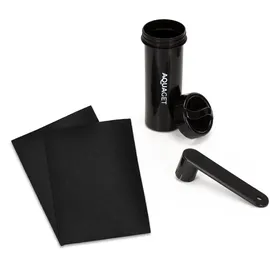 aquaget SUP Board Set 350 x 81 x 15 cm Schwarz