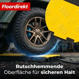 Floordirekt Kabelbrücke Vertex Kabelschutzbrücke 3-kanal bis 10 Tonnen Kabelrampe Mit Klappe