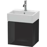 Duravit Waschtischunterschrank 1 Tür 43,4 x 40 x 34,1 cm Schwarz Hochglanz