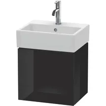 Duravit Waschtischunterschrank 1 Tür 43,4 x 40 x 34,1 cm Schwarz Hochglanz
