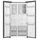 Hisense RS3P538NAIEFE Side-by-Side (527 l, 1786 mm hoch, Inox Schwarz)