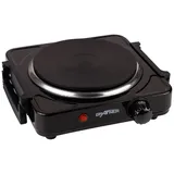 Grafner Kochplatte mit klappbaren Griffen, 1000 Watt, 1 Massekochfeld mit 1x Ø 155 mm, stufenlose Temperatureinstellung, Farbe nach Wun...