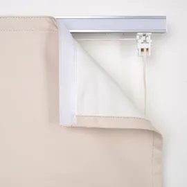 LIEDECO Raffrollo, mit Klettschiene, freihängend, beige