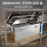 Trucky Aluminium Box mit Deckel 85 l 1-tlg. silber