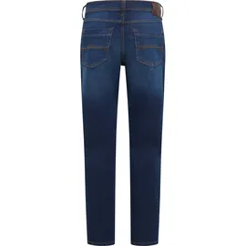 Mustang Stretch-Jeans "Style Washington Straight", Herren, Gr. 33, Länge 32, schwarz, Denim/Jeans, Obermaterial: 99% Baumwolle, 1% Elasthan, casual, relaxed fit lang, Jeans